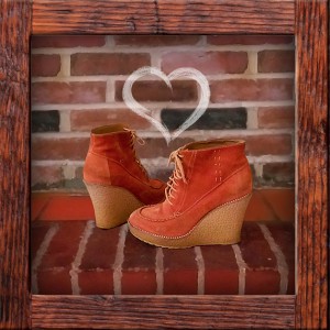 ASOS orange wedges